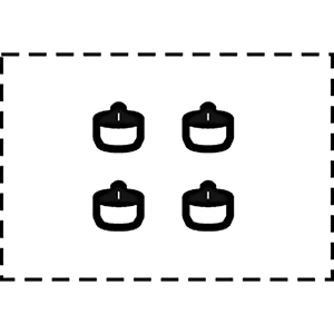 Füße für Schränke und Regale bis Breite 1000 mm, Satz 4 Stück
