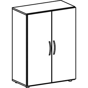 Aktenschrank mit Flügeltüren, Büroschrank