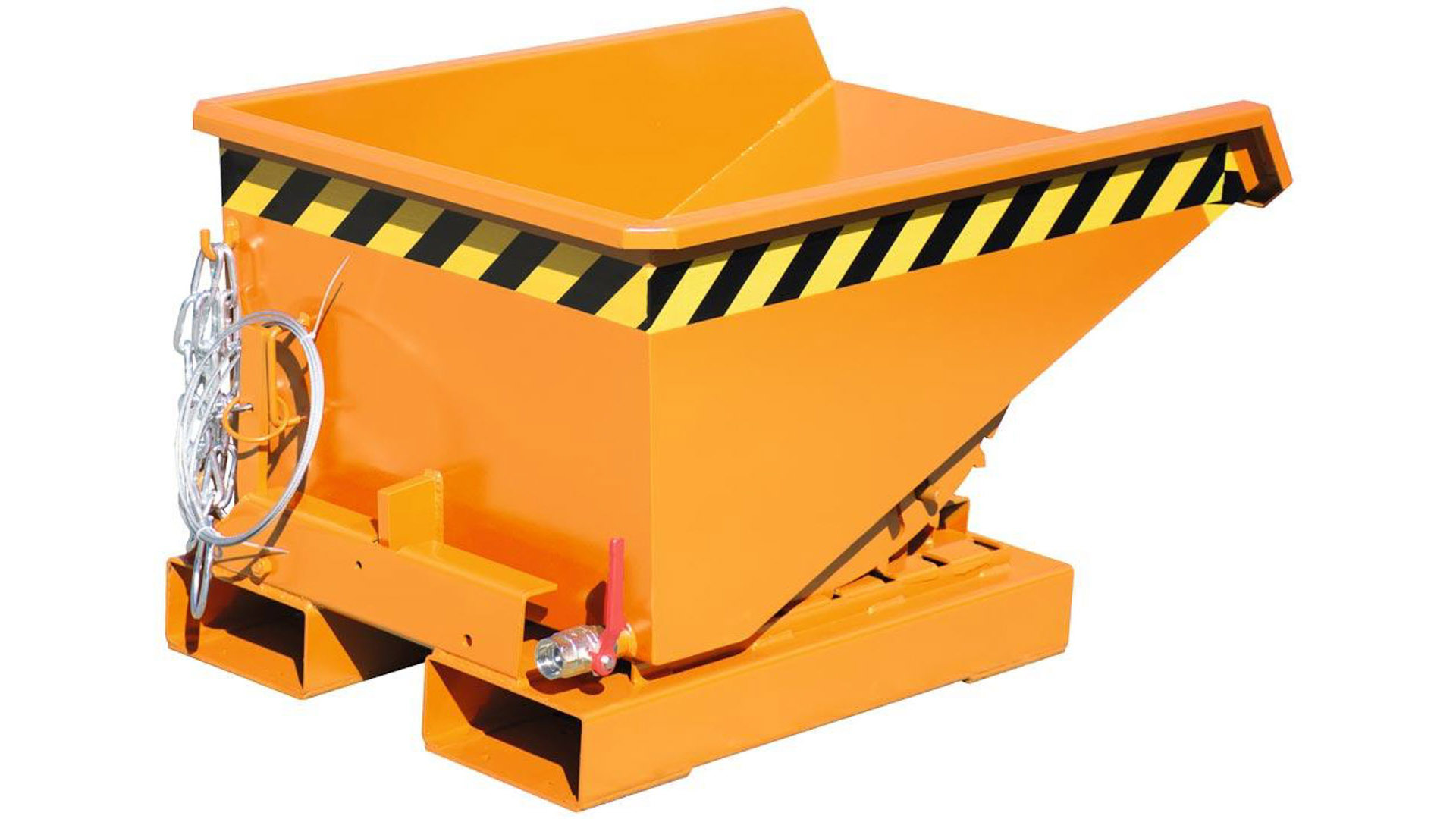 Späne-Selbstkippbehälter mit Abrollsystem