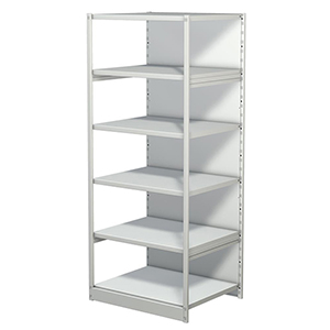 Aktenregal, Büroregal- Steckregal mit Rückwand