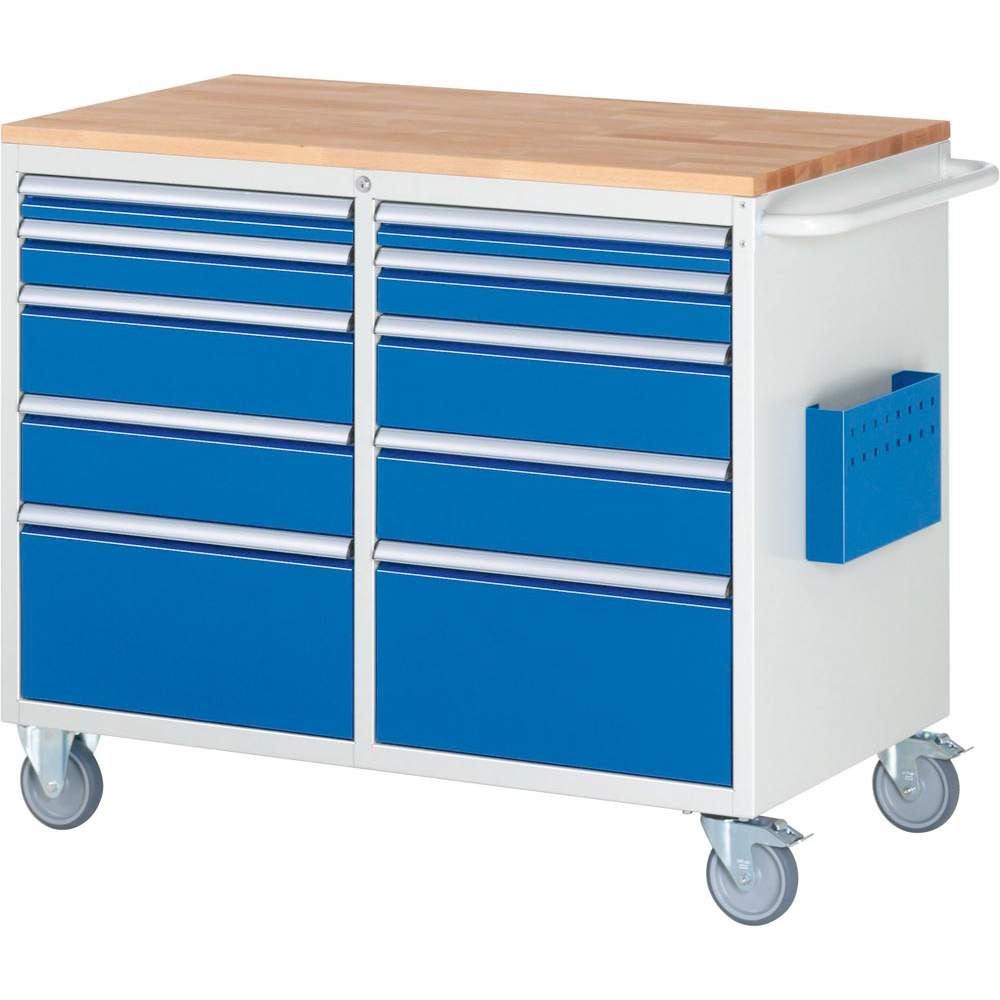 Werkzeugwagen, Montagewagen mit Buche Platte