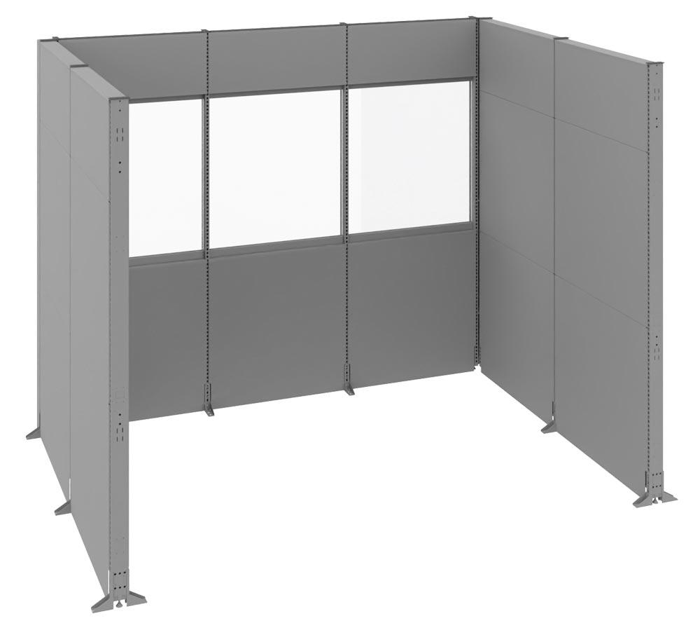 Akustikecke, Stellwand, BxTxH 3230x2130x2500 mm