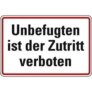 Hinweisschild