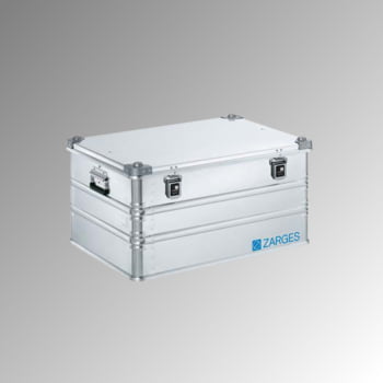 ZARGES Universalkiste K 470, Lagerbox, Alu Kiste - Volumen 157 l - Höhe 410 mm - Breite 800 mm - Tiefe 600 mm - Aluminiumkiste