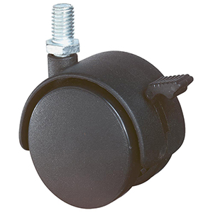 Kunststoff-Doppelrolle m. Festst.