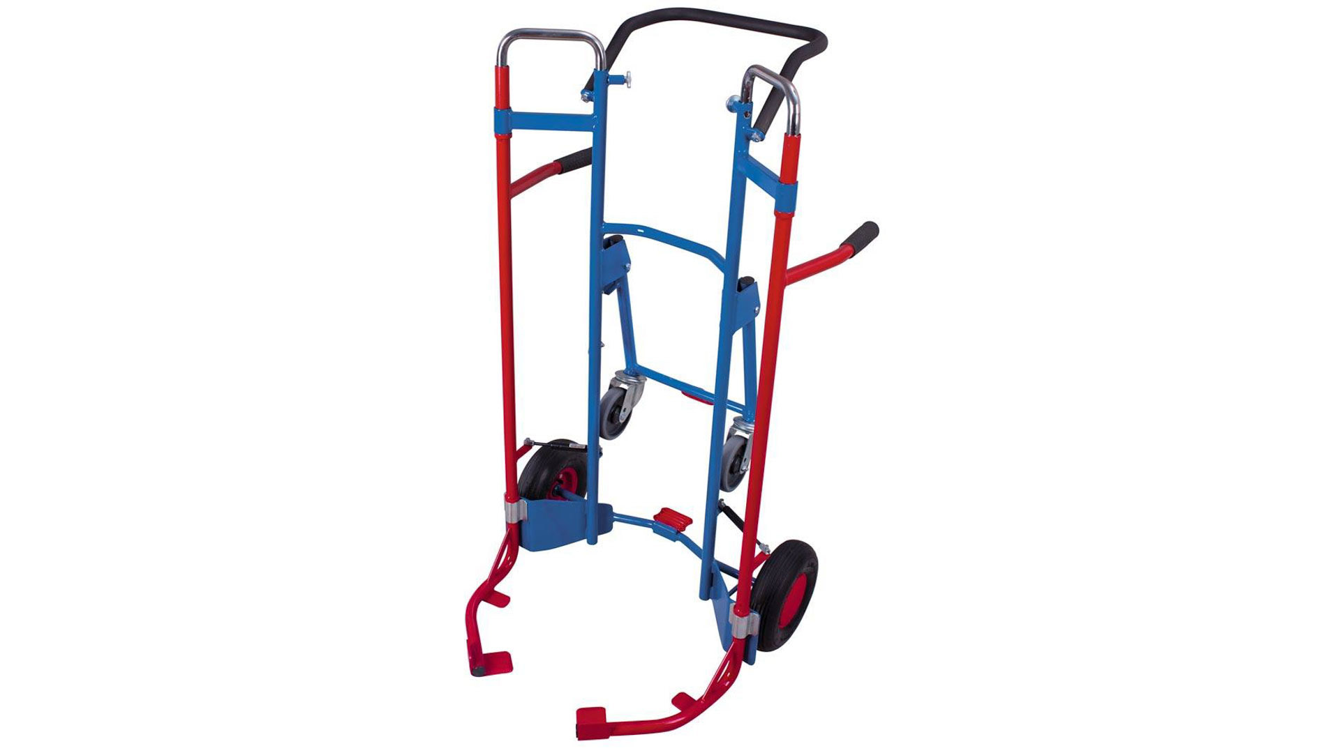 Reifenkarre mit Teleskopauszug und 2 Stützrädern