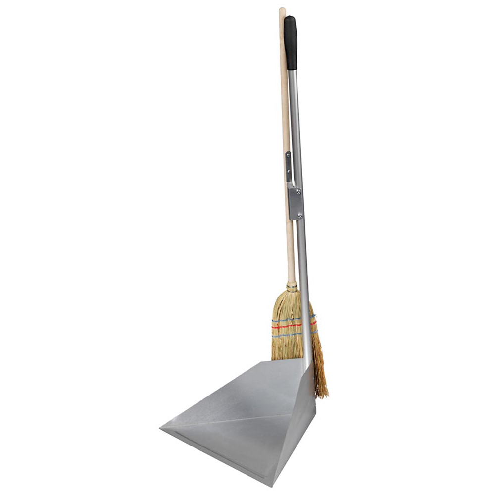 Standkehrschaufel mit Besen, 300x250x120 mm, Höhe 1000 mm, VE 5 Stück