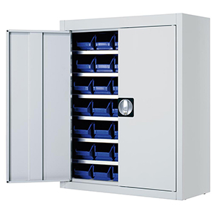 Magazinschrank mit Flügeltüren