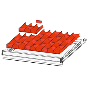 Schubladentrenner, Einteilungsmaterial-Set