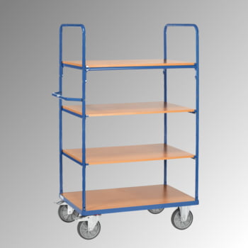 Fetra - Etagenwagen - 1.800 x 709 x 1.169 mm (HxBxT) - 4 Böden - Traglast 600 kg