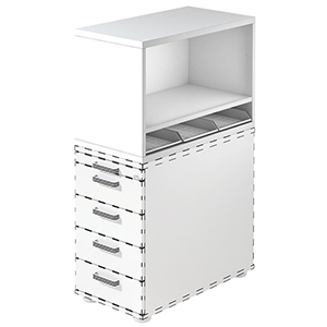 Aufsatzregal für Standcontainer