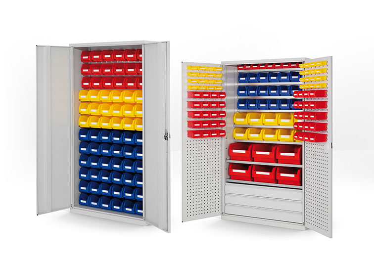 Schränke mit Kästen / Magazinschränke