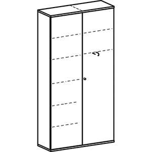 Aktenschrank, Büroschrank mit Flügeltüren