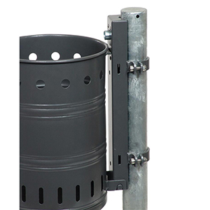 Befestigungspfosten zum Einbetonieren, DxH.60x1500 mm, inkl. Erdanker, feuerverzinkt