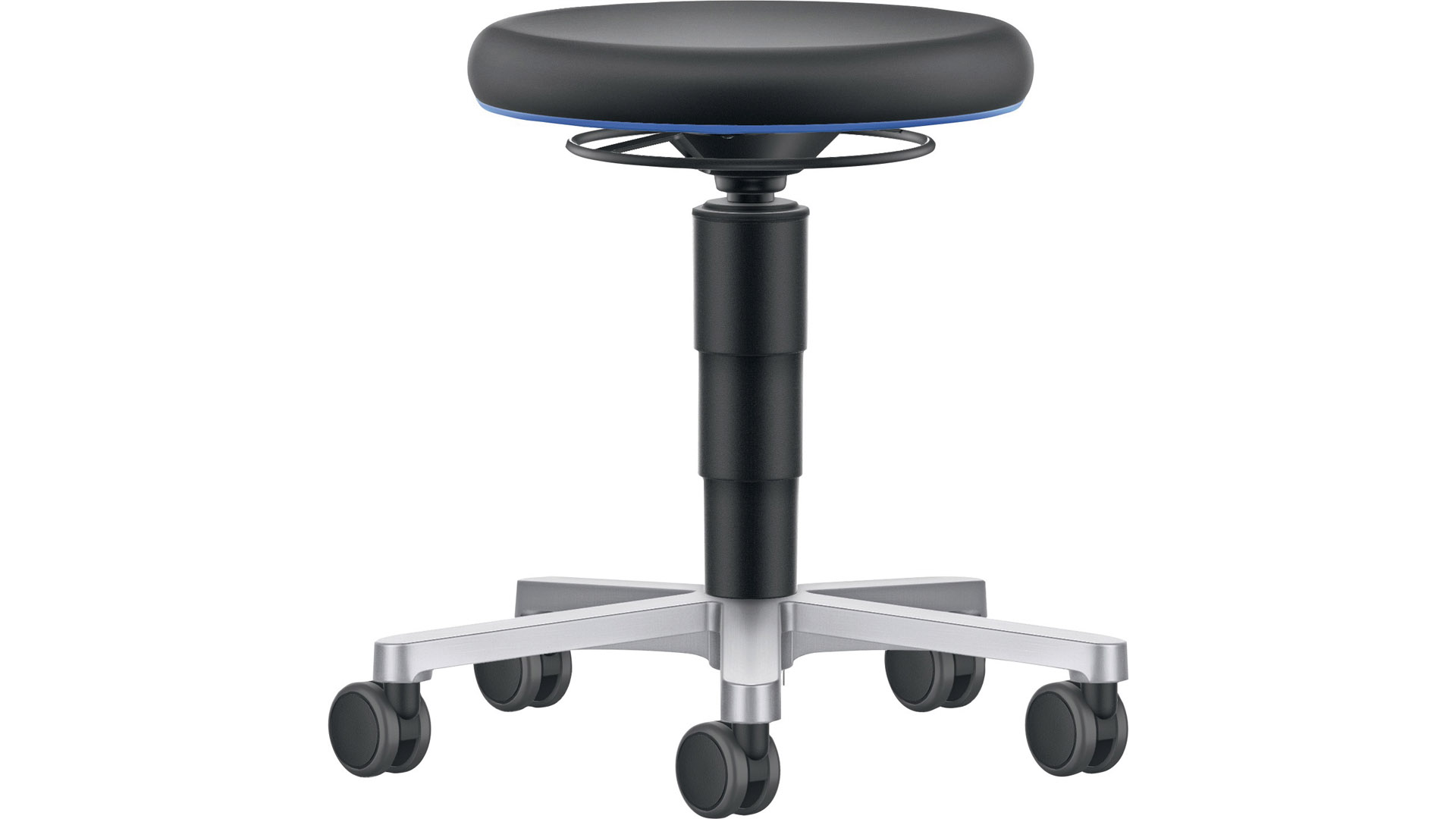 Drehhocker, Arbeitshocker mit Gasfeder-Höhenverstellung