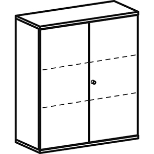 Aktenschrank, Büroschrank mit Flügeltüren