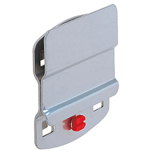 Lagersich Kastastenhalter, einfach, Kastengröße 7 und 8 ähnlich, RAL 9006 aluminium