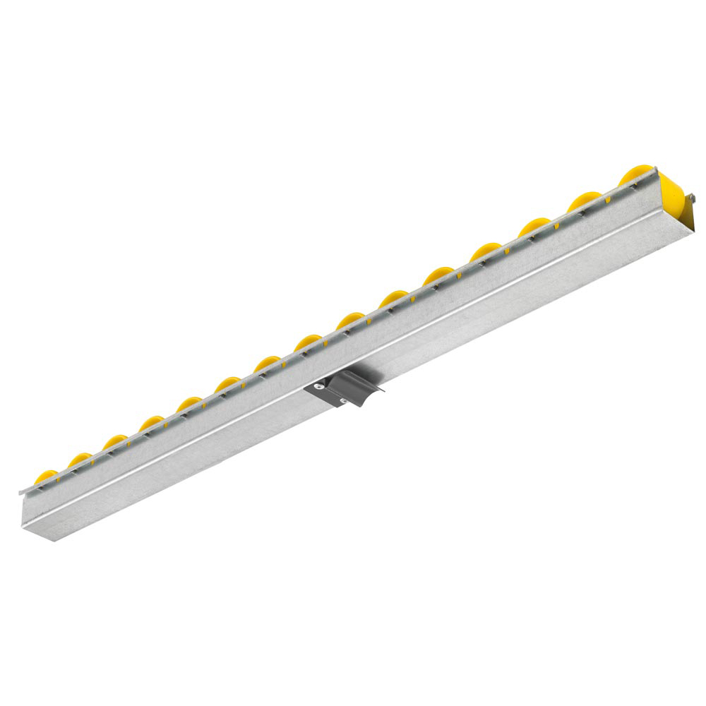 Verschiebbare Federklammer zu Röllchen-U-Leisten