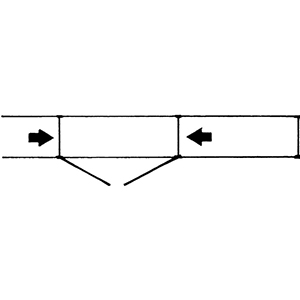 Zwischenwand, Höhe 1900 mm, Tiefe 300 mm