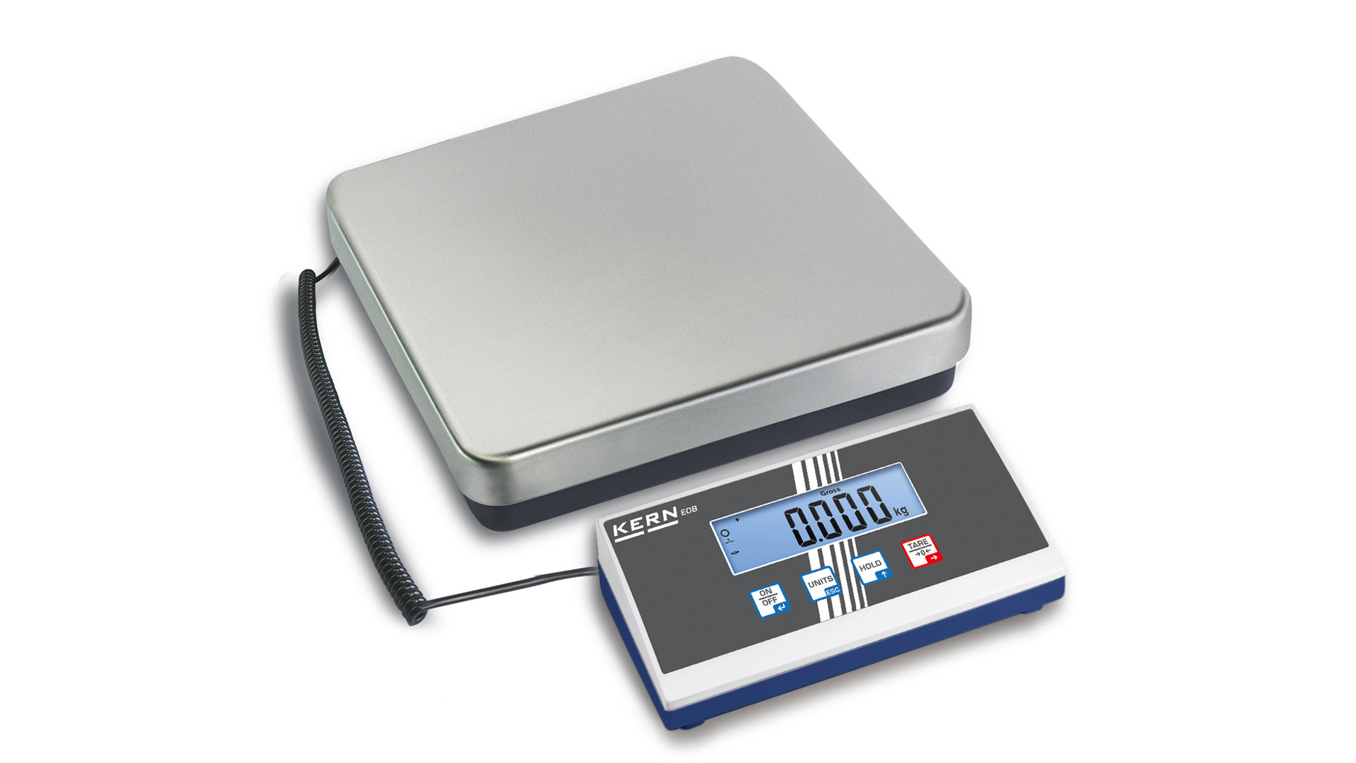 Plattformwaage, Wägebereich 15 kg, Wägeschritte 5 g, Wägeplattform Edelstahl 315x305 mm