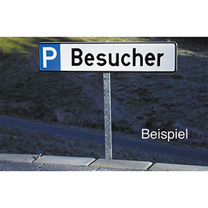 Parkplatzschilder-Einschlagpfosten