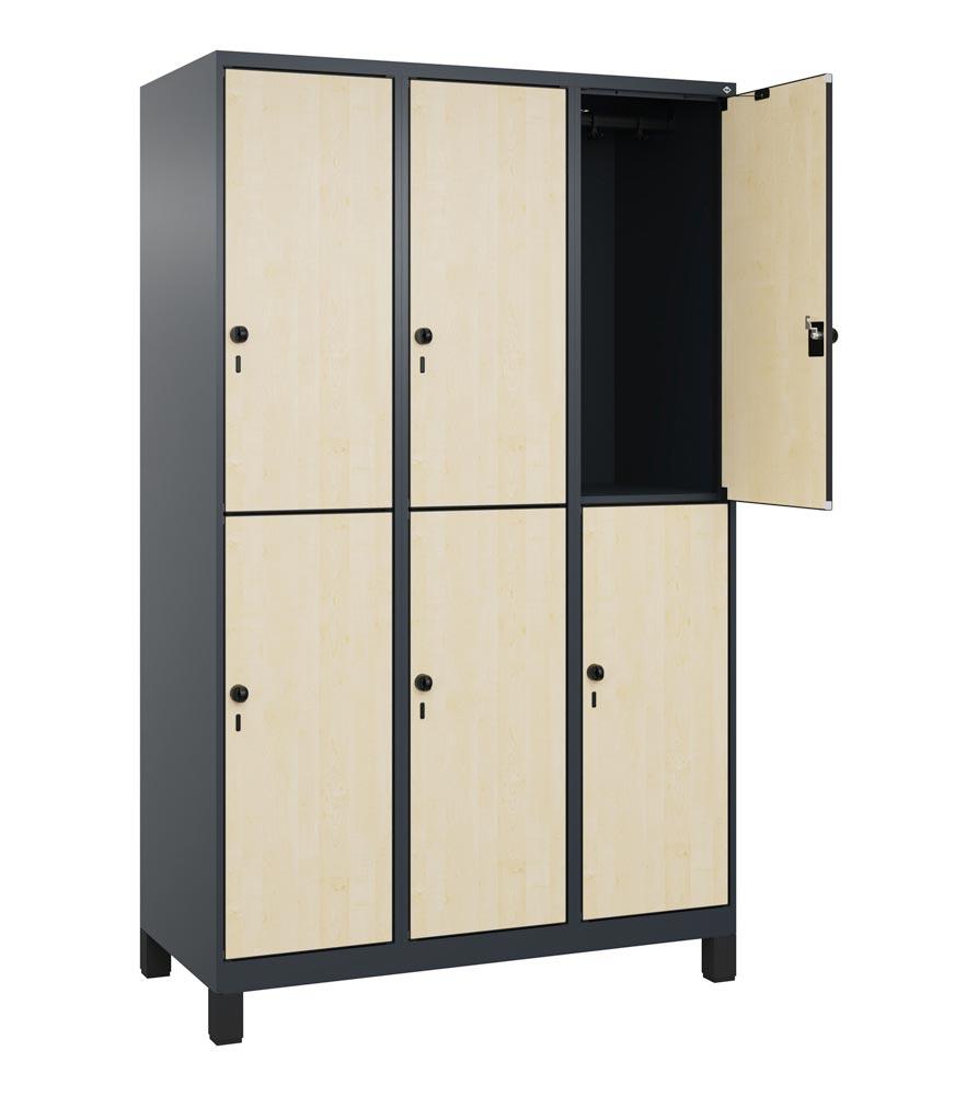 Fächerschrank, doppelstöckig
