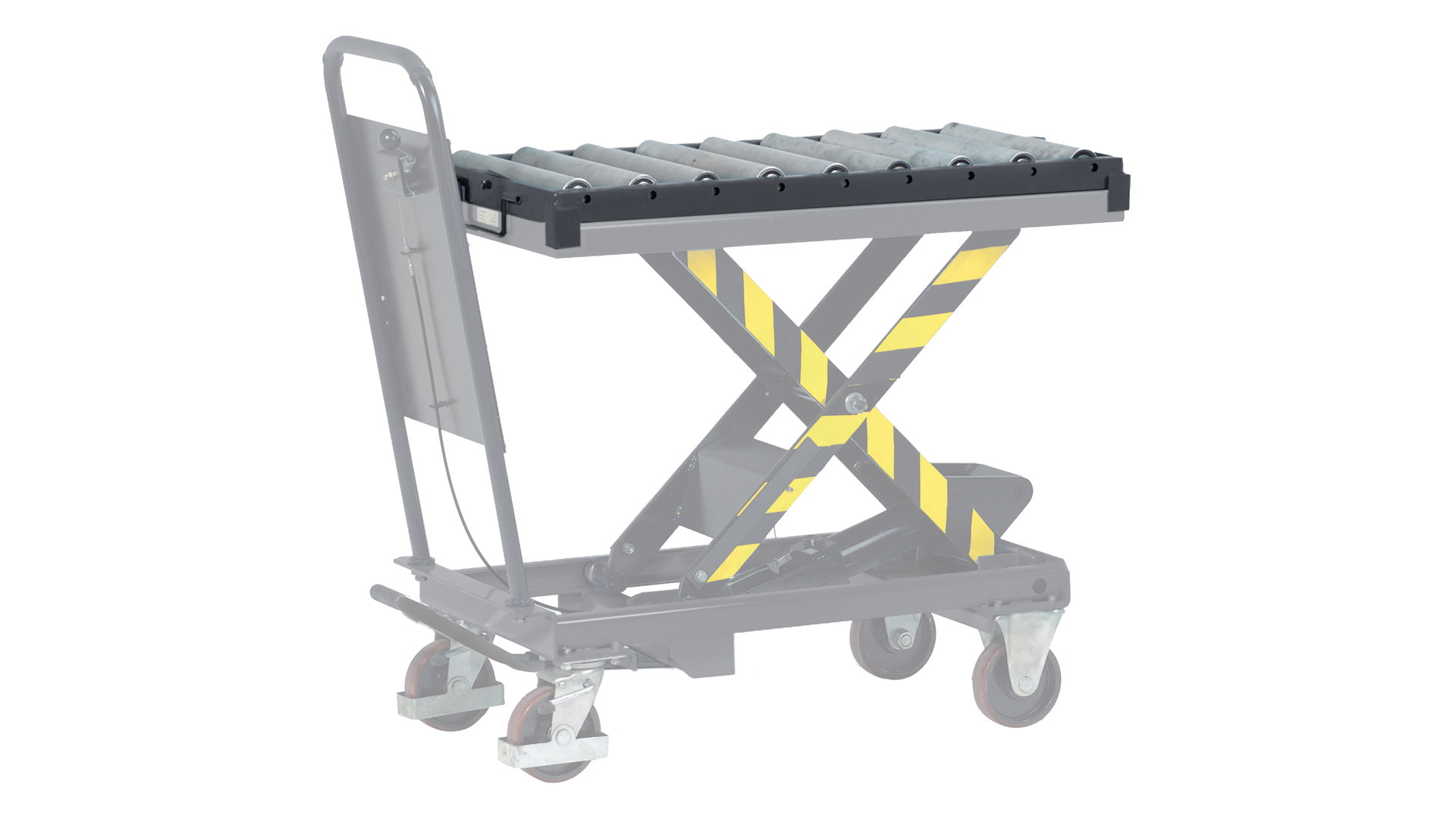 Rollenbahn für Scherenhubtisch