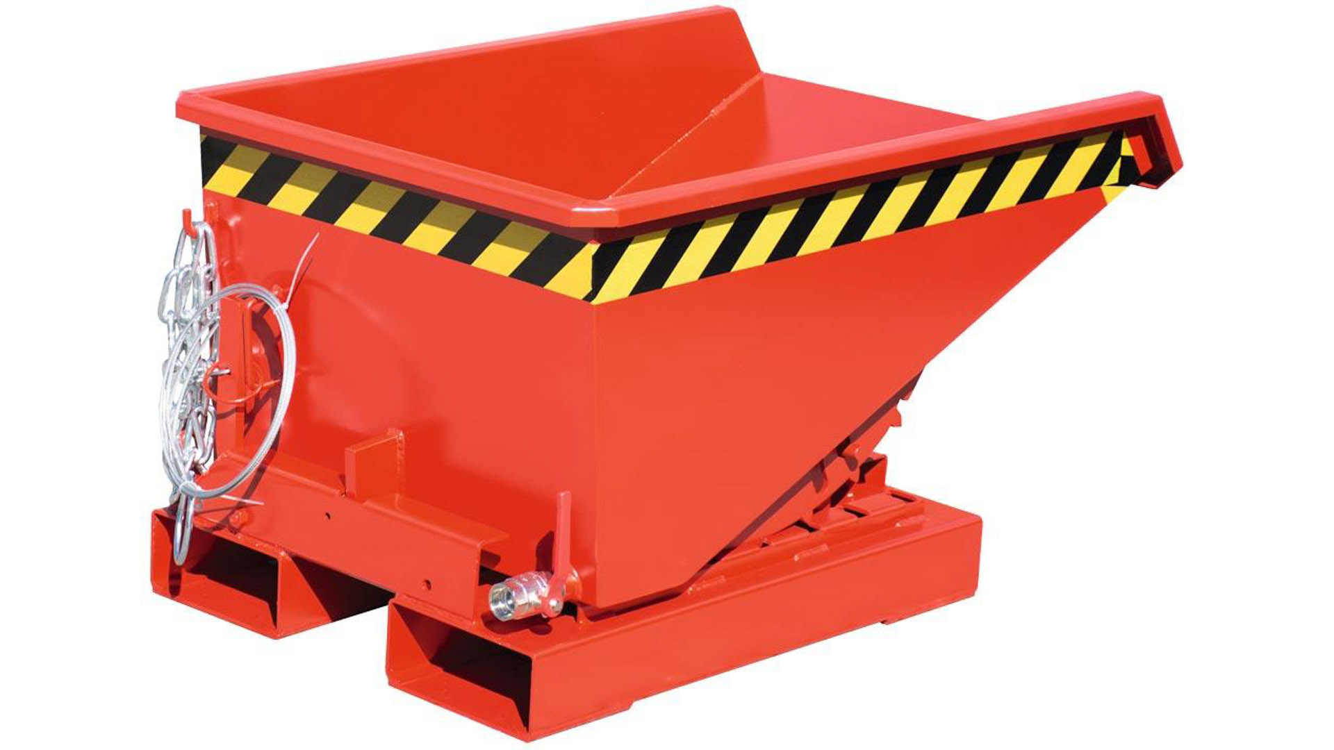 Späne-Selbstkippbehälter mit Abrollsystem