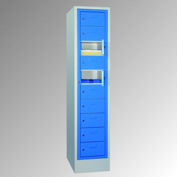 Wäscheschrank - Wäscheverteilschrank, Breite 40 cm, Höhe 185 cm, Tiefe 50 cm, 10 Fächer