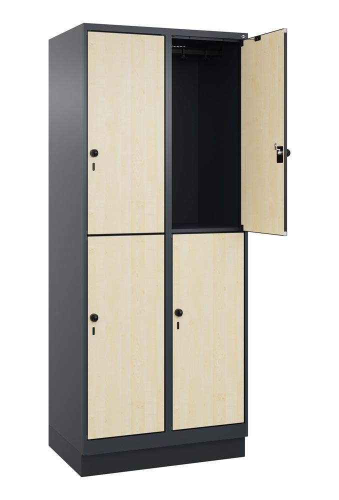 Fächerschrank, doppelstöckig