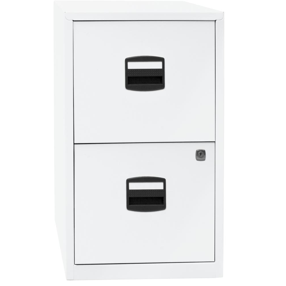 Bürocontainer, Standcontainer, BxTxH 413x400x672 mm, 2 Hängeregistraturen, verkehrsweiß