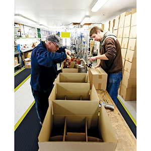 Arbeitsplatzmatte, Bodenschutzmatte, aus Vinyl