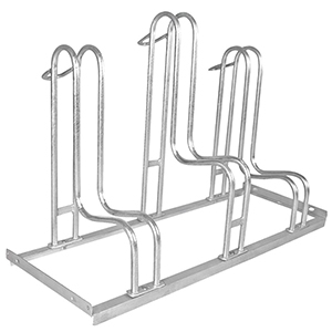 Fahrradständer - für 3 Fahrräder - Breite: 105 cm - verzinkt