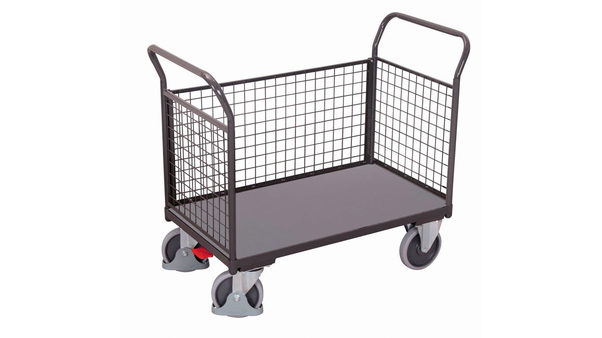 Dreiwandwagen mit Gitterwänden