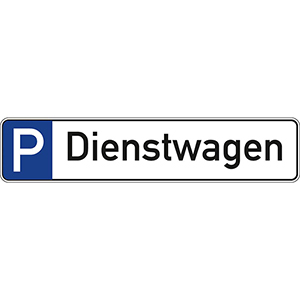 Parkplatzschild