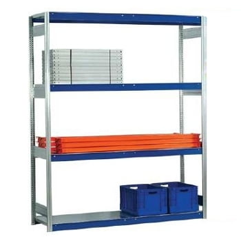 Weitspannregal EMMA - Breite: 175 cm - Tiefe: 60 cm - Höhe: 300 cm - 4 Böden - Grundfeld