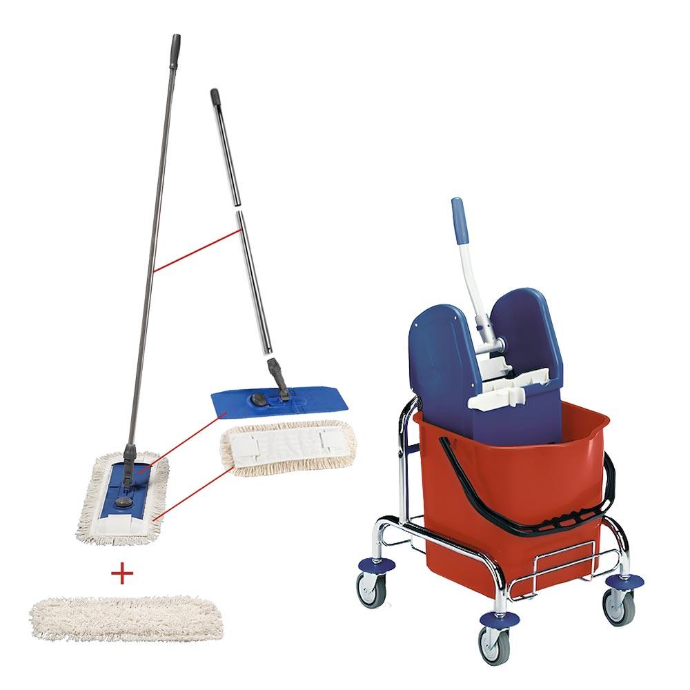 Verchromter Einfachfahreimer inkl. 25-l-Eimer