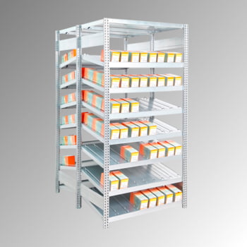 Schrägbodenregal, doppelseitig