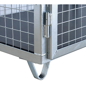 Anbausatz Kufen inkl. Bodenplatte 120 mm, feuerverzinkt