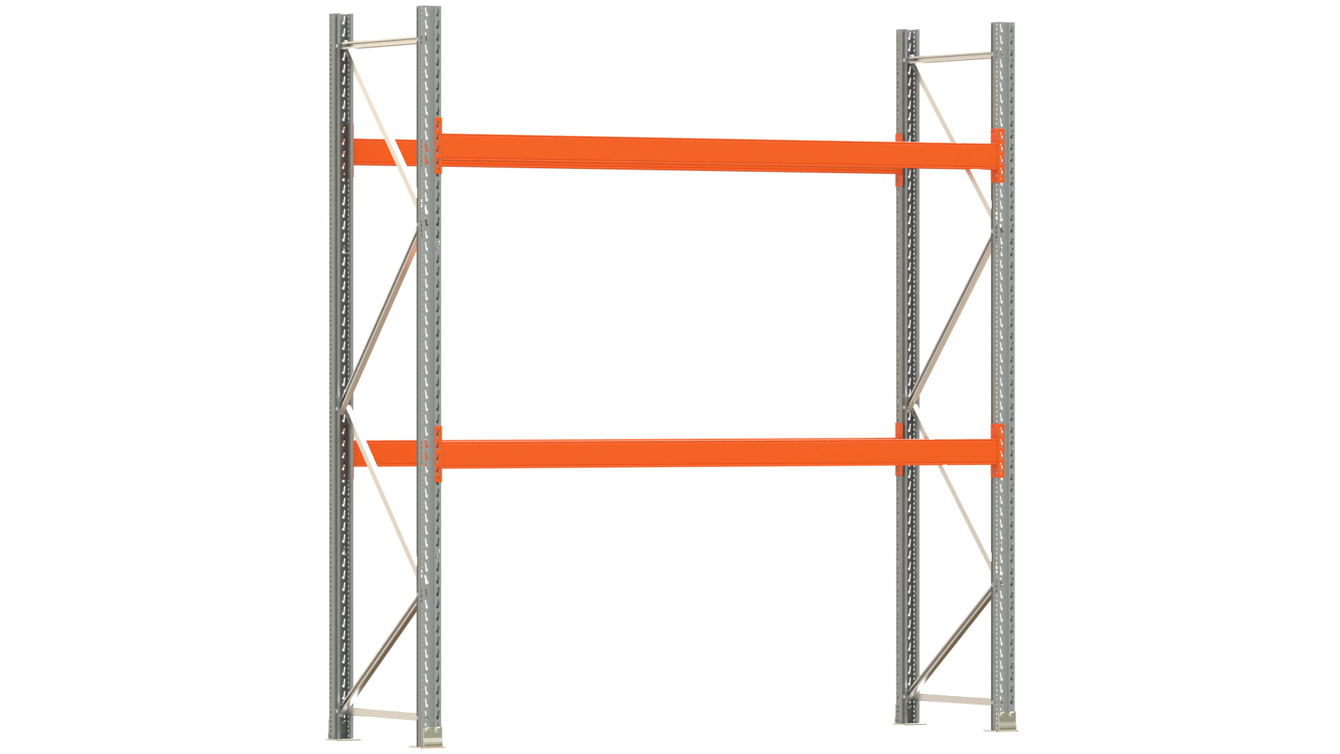 Palettenregal ARTUS - Breite 287 cm - Höhe 300 cm - Tiefe 80 cm - Fachlast 2000 kg - 6 Palettenstellplätze