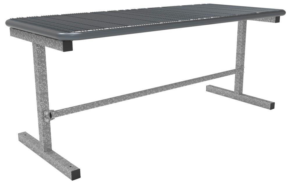 Tisch mit Drahtgitterplatte