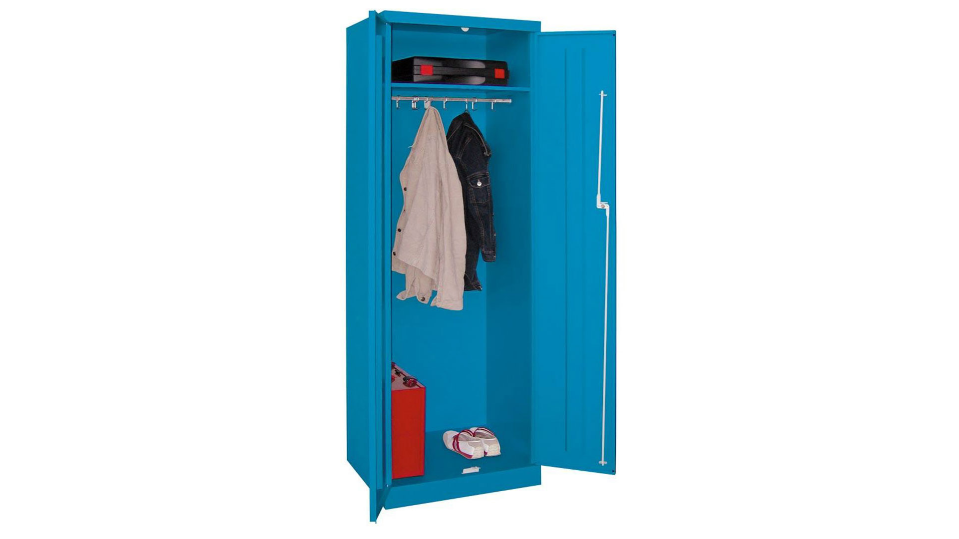 Spind - Garderobenschrank, Breite 60 cm, Höhe 180 cm, Tiefe 50 cm, 1 Abteil(e)