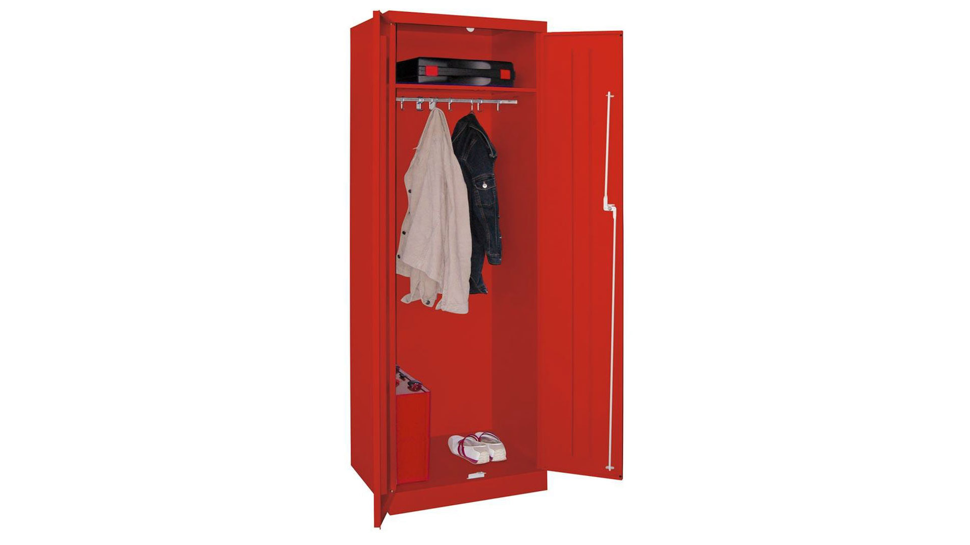 Spind - Garderobenschrank, Breite 60 cm, Höhe 180 cm, Tiefe 50 cm, 1 Abteil(e)