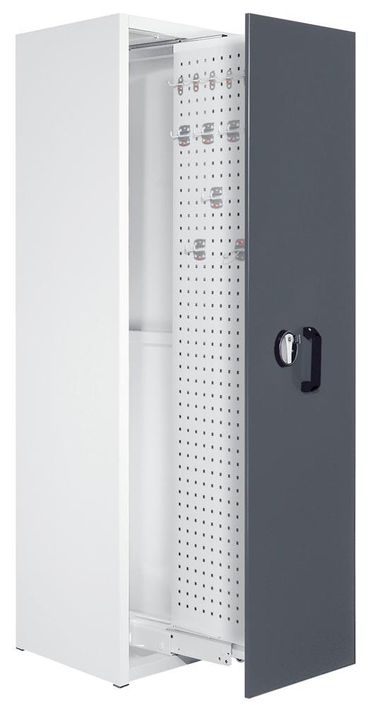 Auszugschrank, 2-farbig, BxTxH 590x600x2000 mm