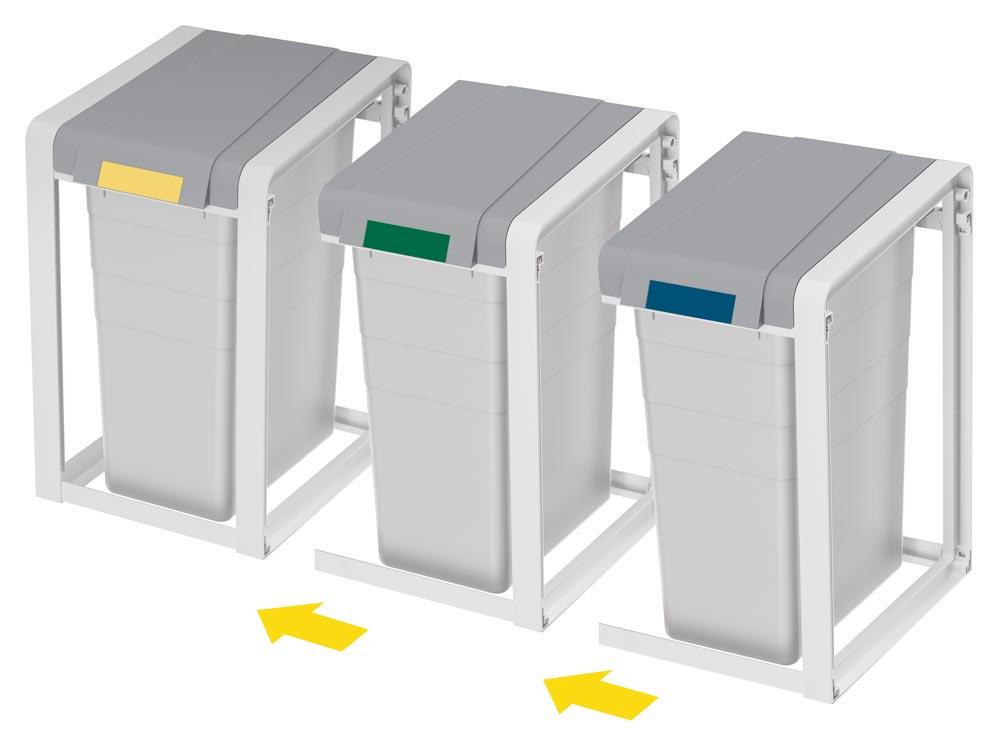 Kunststoff-Mülltrennsystem