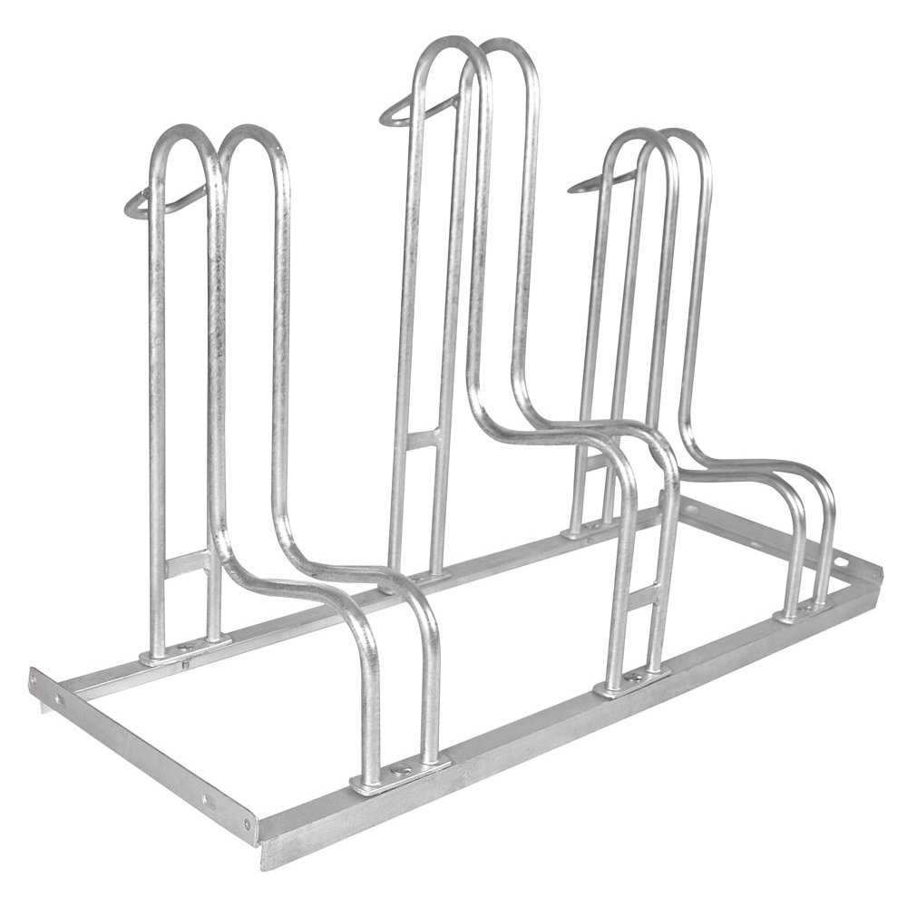 Fahrradständer - für 3 Fahrräder - Breite: 117 cm - verzinkt