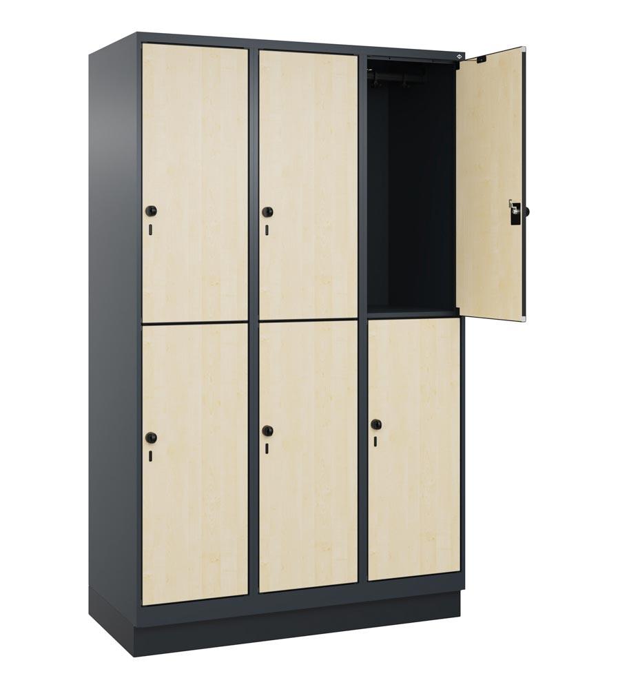 Fächerschrank, doppelstöckig