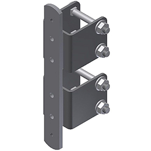 Adapter, zweifach, zur Holmbefestigung, passend zu TFT-Gelenkarm