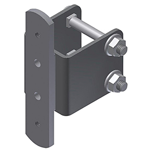 Adapter, einfach, zur Holmbefestigung, passend zu Tastatur-Gelenkarm und TFT-Tragschlitten