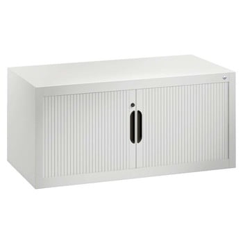Rollladenschrank, C+P Aufsatzschrank, abschließbar, Farbe lichtgrau, 450 x 1.200 x 420 mm (HxBxT)